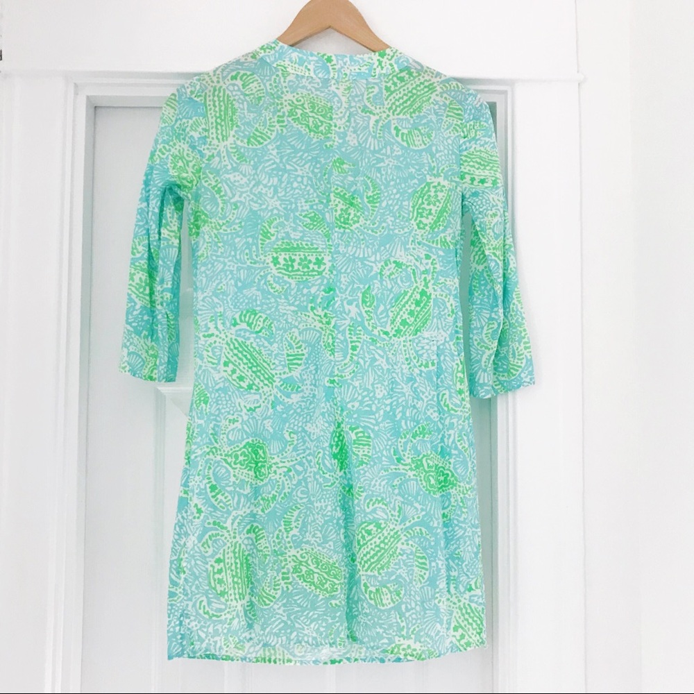 Lilly Courtney Tunic Dress In “Get Crackin” Print - Picture 3 of 4